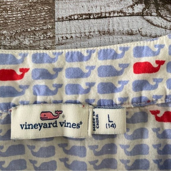 Vineyard Vines Girl's Whale Print Tunic/Beach Coverup Size‎ L 14 - Picture 6 of 7